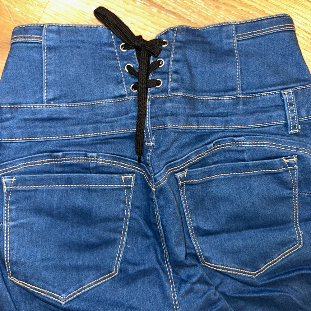Butt I Love You Wax Blue Jeans 5